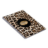 Leopard Print Gold Lips XOXO Notizblock (Rechte Seite)