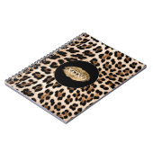 Leopard Print Gold Lips XOXO Notizblock (Linke Seite)