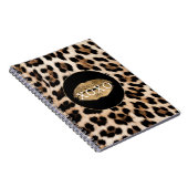 Leopard Print Gold Lips XOXO Notizblock (Rechte Seite)