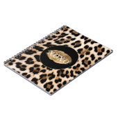 Leopard Print Gold Lips XOXO Notizblock (Linke Seite)