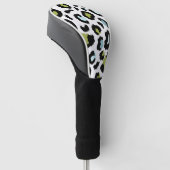 Leopard Print Golf Club Cover Headcover (angewinkelt)