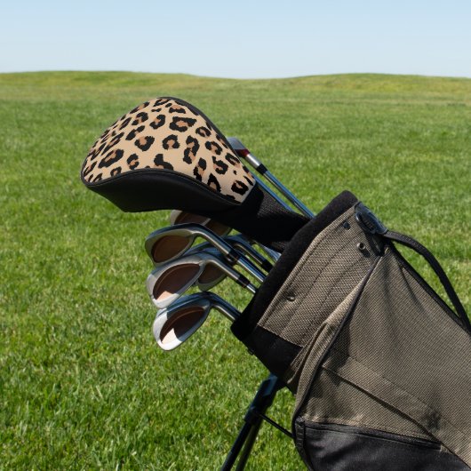 Leopard Print Golf Headcover (In SItu)