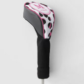 LEOPARD PRINT Golf | personalisiert NAME monogramm Golf Headcover (angewinkelt)