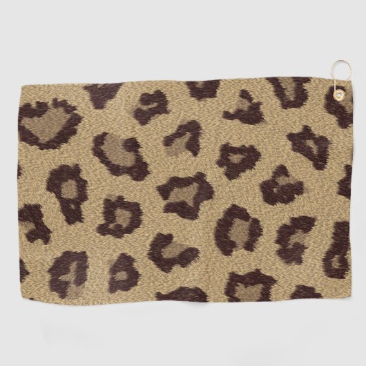 Leopard Print Golfhandtuch (Horizontal)