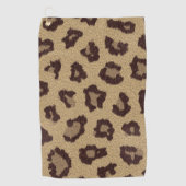Leopard Print Golfhandtuch (Vorderseite)