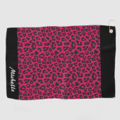 Leopard Print Golfhandtuch (Horizontal)