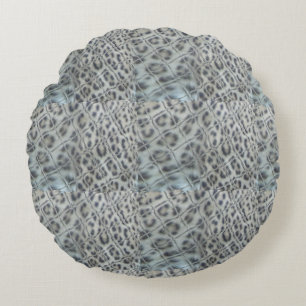 Leopard Print Graphic Art Round Pillow Rundes Kissen