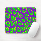 Leopard Print Green Lila Gelb Mousepad (Mit Mouse)