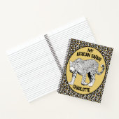 Leopard Print-Großbild-Design speziell Notizblock (Innenseite)