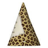 Leopard Print Happy Birthday Party Hat Partyhütchen (Rechts)