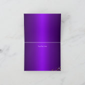 Leopard Print & Heelses Lila Dankeschön Karte (Innenseite)