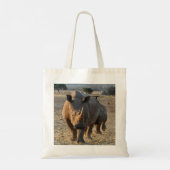 Leopard Print 'I Liebe Shopping' Tragetasche (Rückseite)