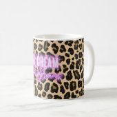 Leopard Print Ice Creme & Neon Dreams Tasse (VorderseiteRechts)