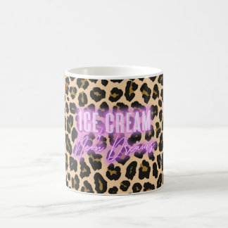 Leopard Print Ice Creme & Neon Dreams Tasse