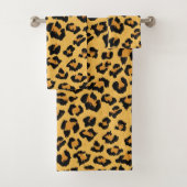Leopard Print Imitate für Wild Style Safari Muster Badhandtuch Set (Insitu)
