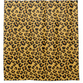 Leopard Print Imitate für Wild Style Safari Muster Duschvorhang (Vorderseite)