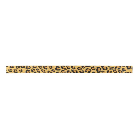 Leopard Print Imitate für Wild Style Safari Muster Satinband (Vorderseite)