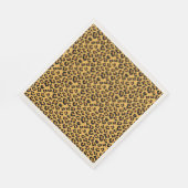Leopard Print Imitate für Wild Style Safari Muster Serviette (Ecke)