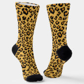 Leopard Print Imitate für Wild Style Safari Muster Socken (Gewinkelt)