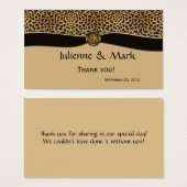 Leopard Print IMITATS Ribbon Jewel Gastgeschenk Ho (Vorne & Hinten)