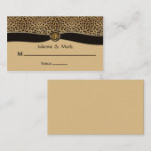 Leopard Print IMITATS Ribbon Jewel Platzkarten (Vorne/Hinten)