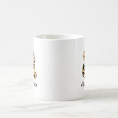 Leopard Print Initial a Lowercase and Name Kaffeetasse (Mittel)
