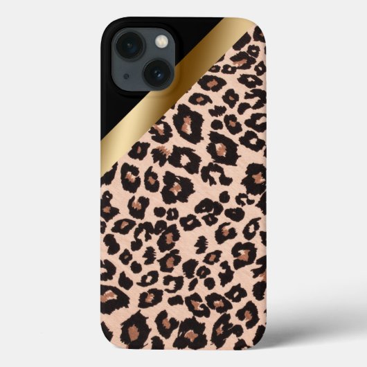 Leopard Print iPhone 13 Fall Case-Mate iPhone Hülle (Rückseite)