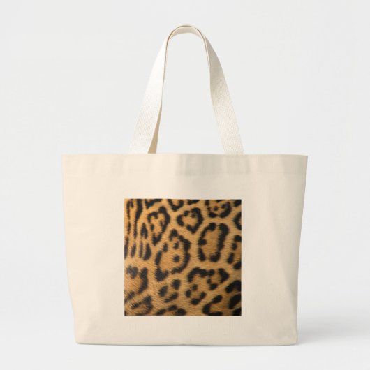 Leopard Print Jumbo Stoffbeutel (Vorne)