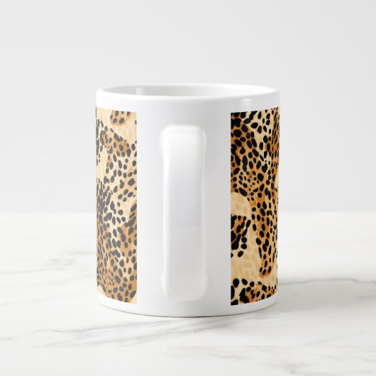 Leopard Print Jumbo Tasse (Rückseite)
