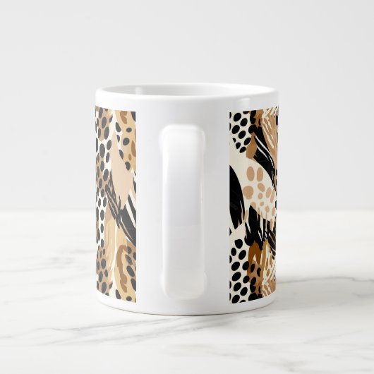 Leopard Print Jumbo Tasse (Rückseite)