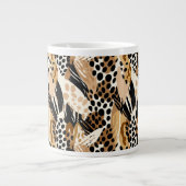 Leopard Print Jumbo Tasse (Vorderseite)