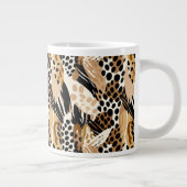 Leopard Print Jumbo Tasse (Rechts)