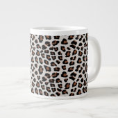Leopard Print Jumbo-Tasse (Vorderseite Rechts)