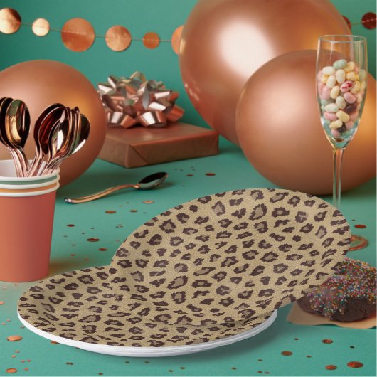 Leopard Print Jungle Animal Pappteller (Multi)