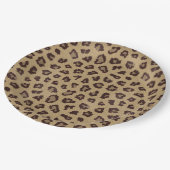 Leopard Print Jungle Animal Pappteller (Schrägansicht)