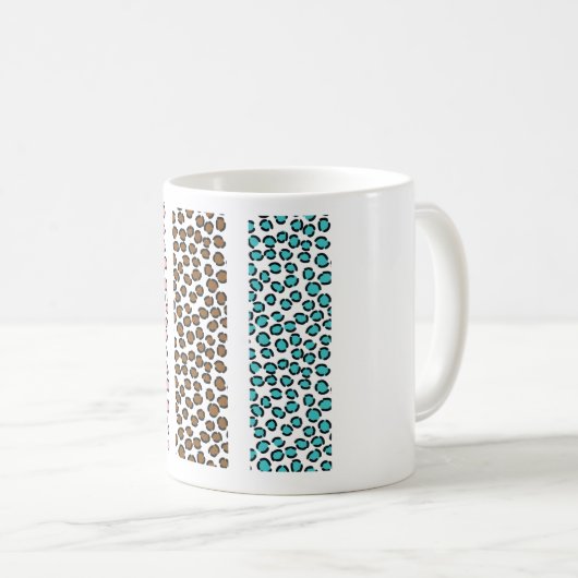Leopard Print Kaffeetasse (VorderseiteRechts)