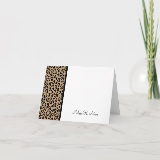 Leopard Print Karte (Vorderseite)