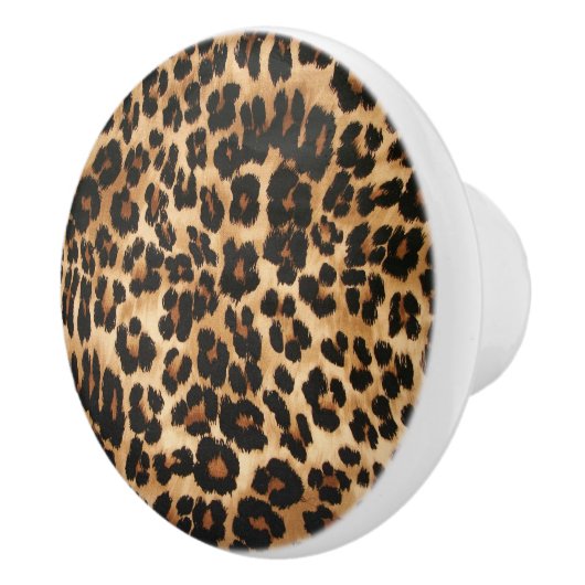 Leopard Print Keramik Cabinet Knock Keramikknauf (Rechts)
