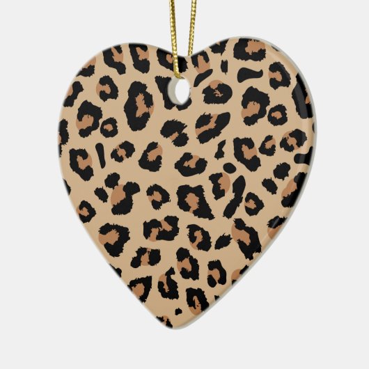 Leopard Print Keramik Ornament (Links)