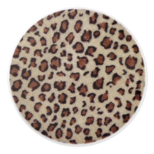 Leopard Print Keramikknauf (Vorderseite)