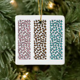 Leopard Print Keramikornament