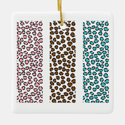Leopard Print Keramikornament (Vorderseite)
