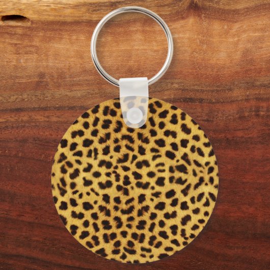Leopard Print Key Chain Schlüsselanhänger (Vorderseite)