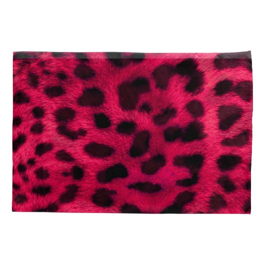 Leopard Print Kissenbezug (Rückseite-Links)