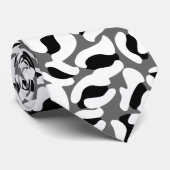 Leopard Print Kitch Retro Hochzeit Trauzeugen Krawatte (Gerollt)