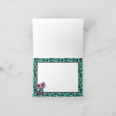 Leopard Print Kitty Mitteilungskarten (Innenseite)