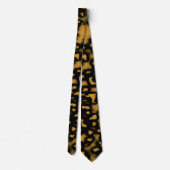 Leopard Print Krawatte (Rückseite)