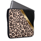Leopard Print Laptop Sleeve (Vorne Rechts)