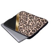 Leopard Print Laptop Sleeve (Vorne Knopf)