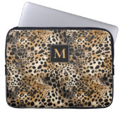 Leopard Print Laptopschutzhülle (Vorderseite)